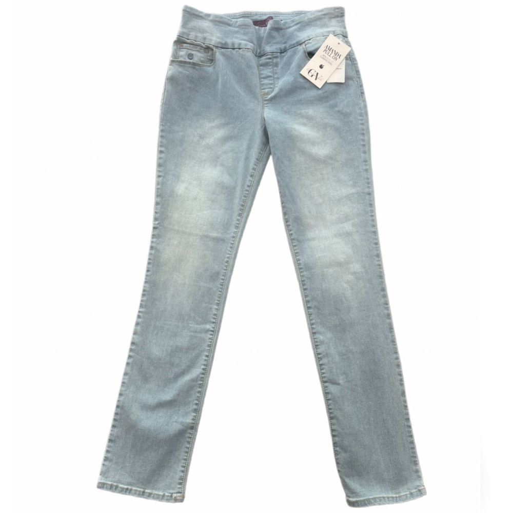 Gloria Vanderbilt Women’s Amanda Pull-On Jeans NWT Elastic Waist size 8 - Picture 2 of 8